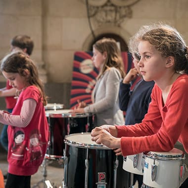Jeunes musiciens de l'Orchestre Symphonique de Bretagne en r&eacute;p&eacute;tition