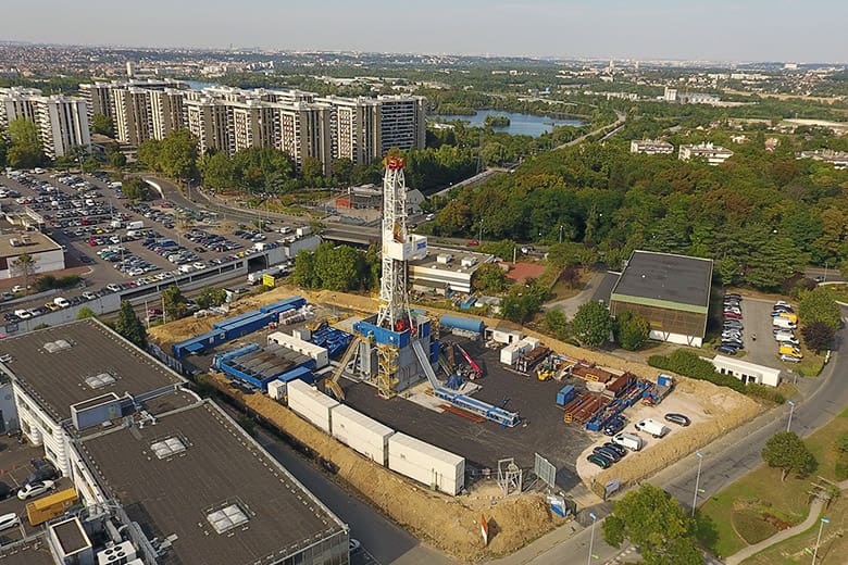 SEER - Forage de Grigny de vue a&eacute;rienne